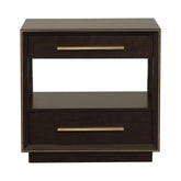 Coaster Durango 2-drawer Nightstand Smoked Peppercorn Model 223262